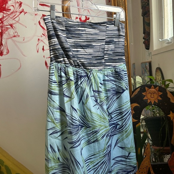 Roxy Blue and White Patterned Mini Summer Dress M - Picture 6 of 16